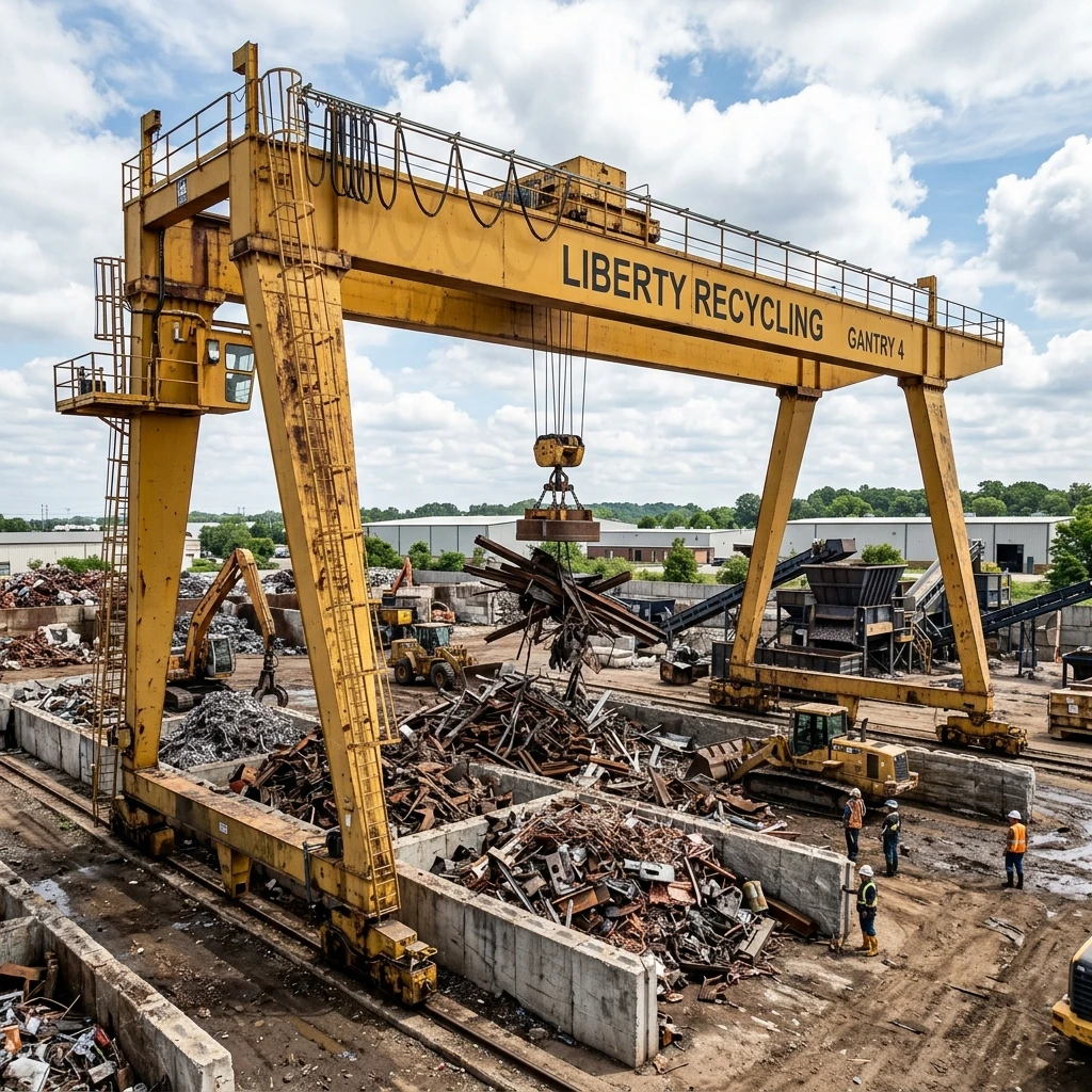 Scrap Yard Goliath Crane
